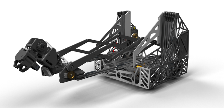 CAD render of the competition robot